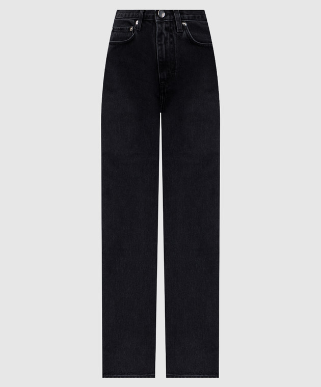【関税込み】Loulou de Saison グレー Jude ジーンズ Loulou de Saison - JUDE gray jeans with logo patch JUDE
