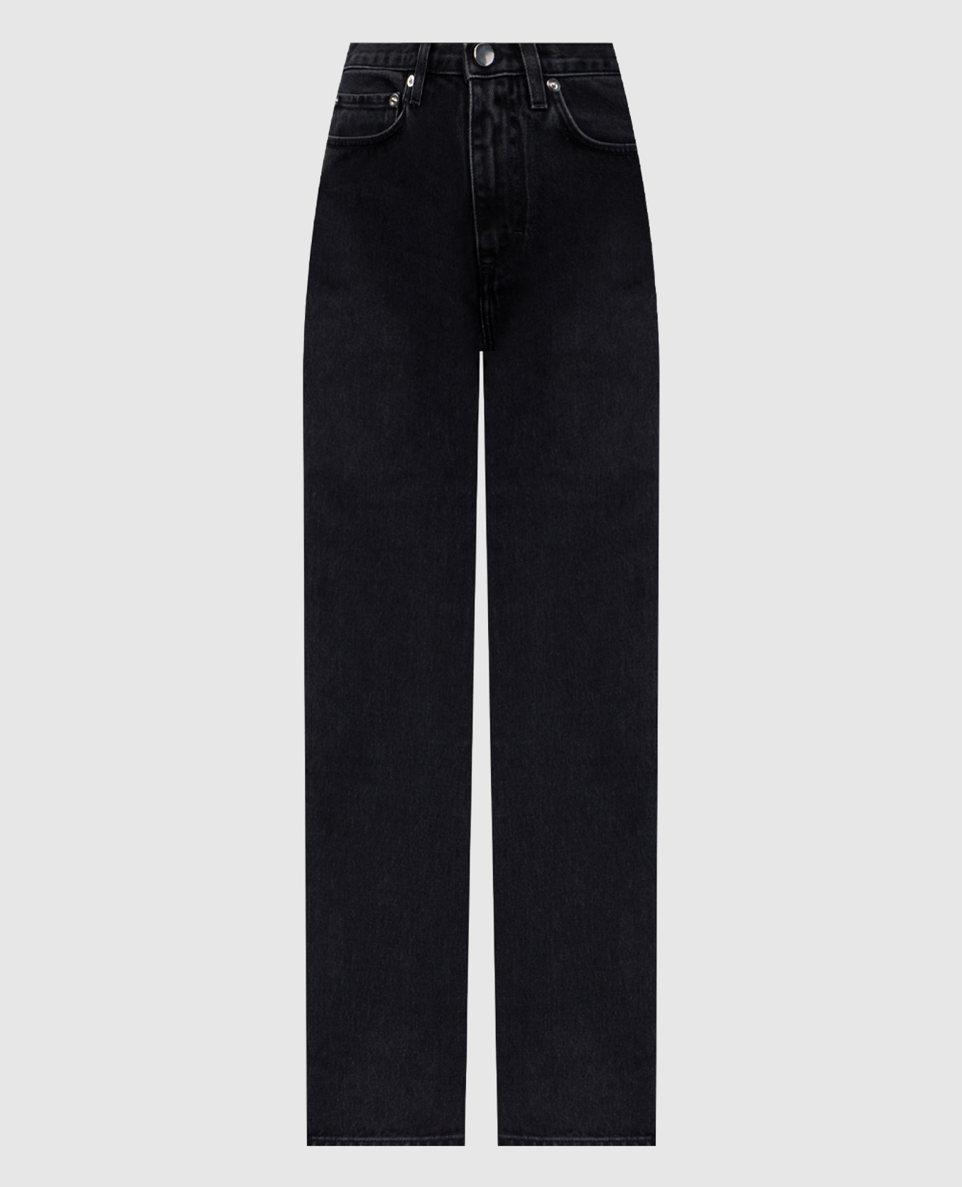 

JUDE gray jeans with logo patch Loulou de Saison, Grey