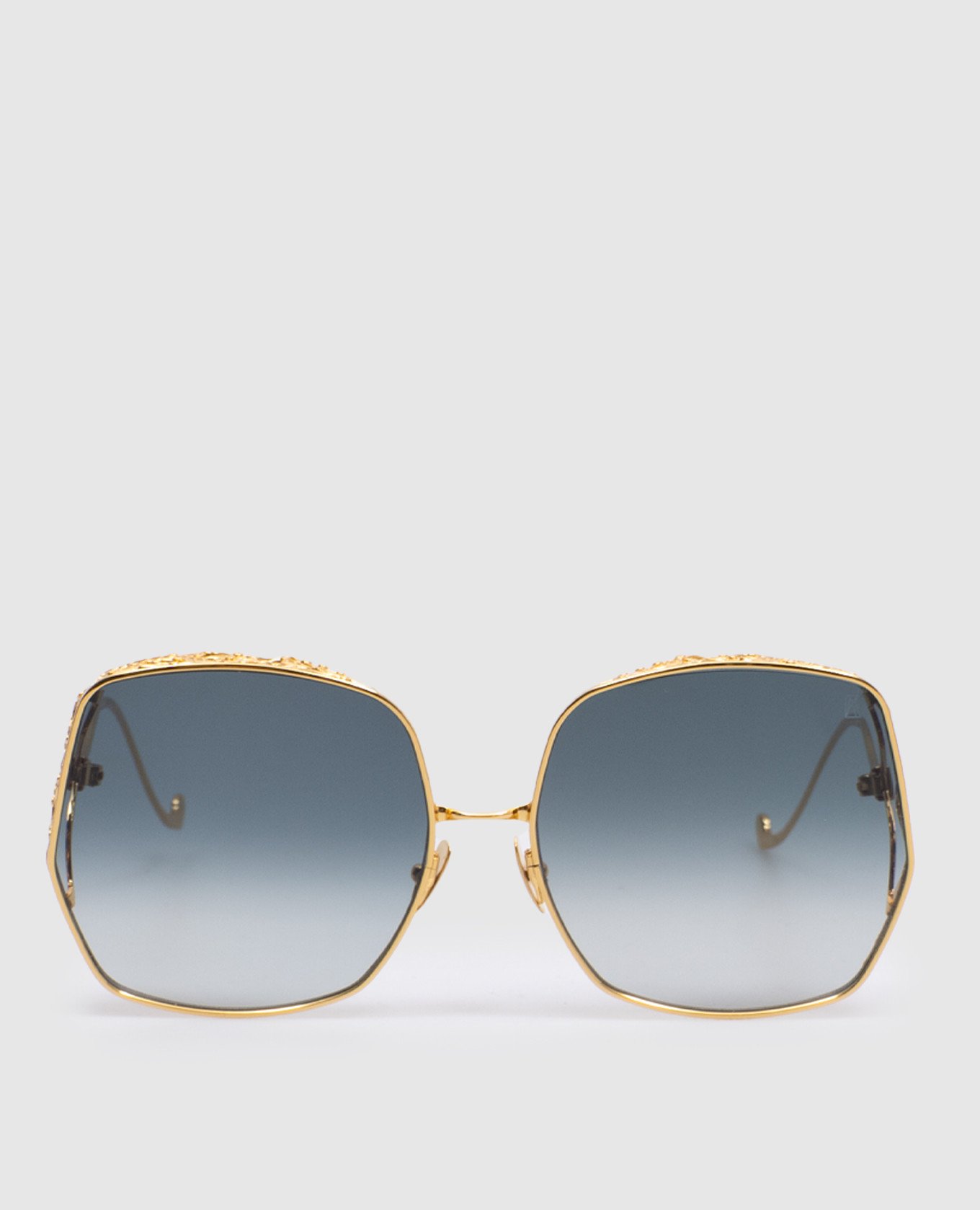 

Nouveau Romantica gold sunglasses with 24 carat gold plating Anna-Karin Karlsson, Golden