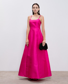 Twinset Mikado pink maxi dress 242AT2112