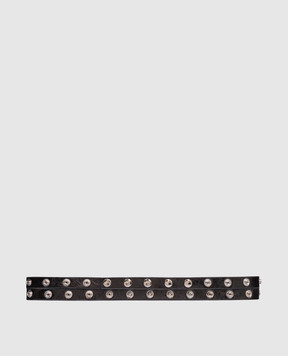 The Attico Gray leather belt 251WKE00027LBT070AA