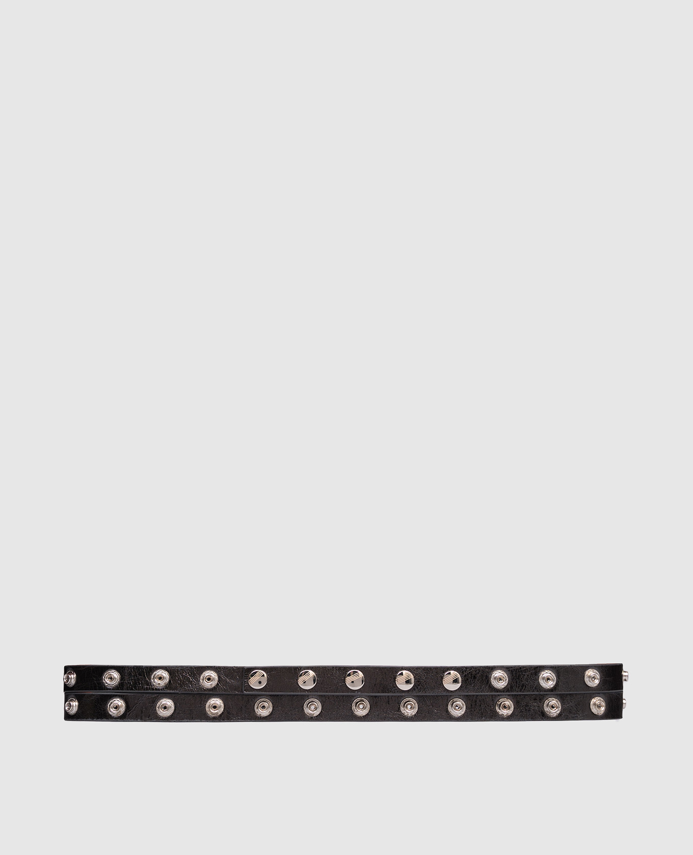 

Gray leather belt The Attico, Grey