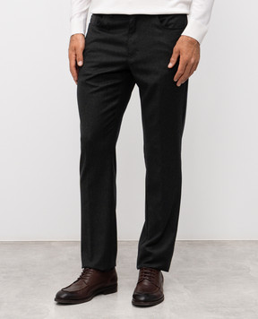 Stefano Ricci Green wool pants M8T53B0010T6054