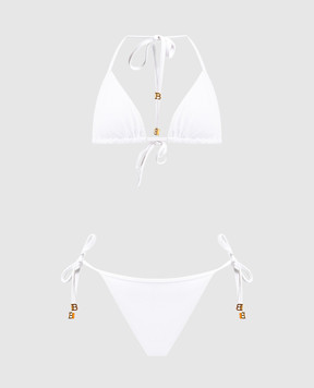 Balmain White swimsuit with logo BKB962260