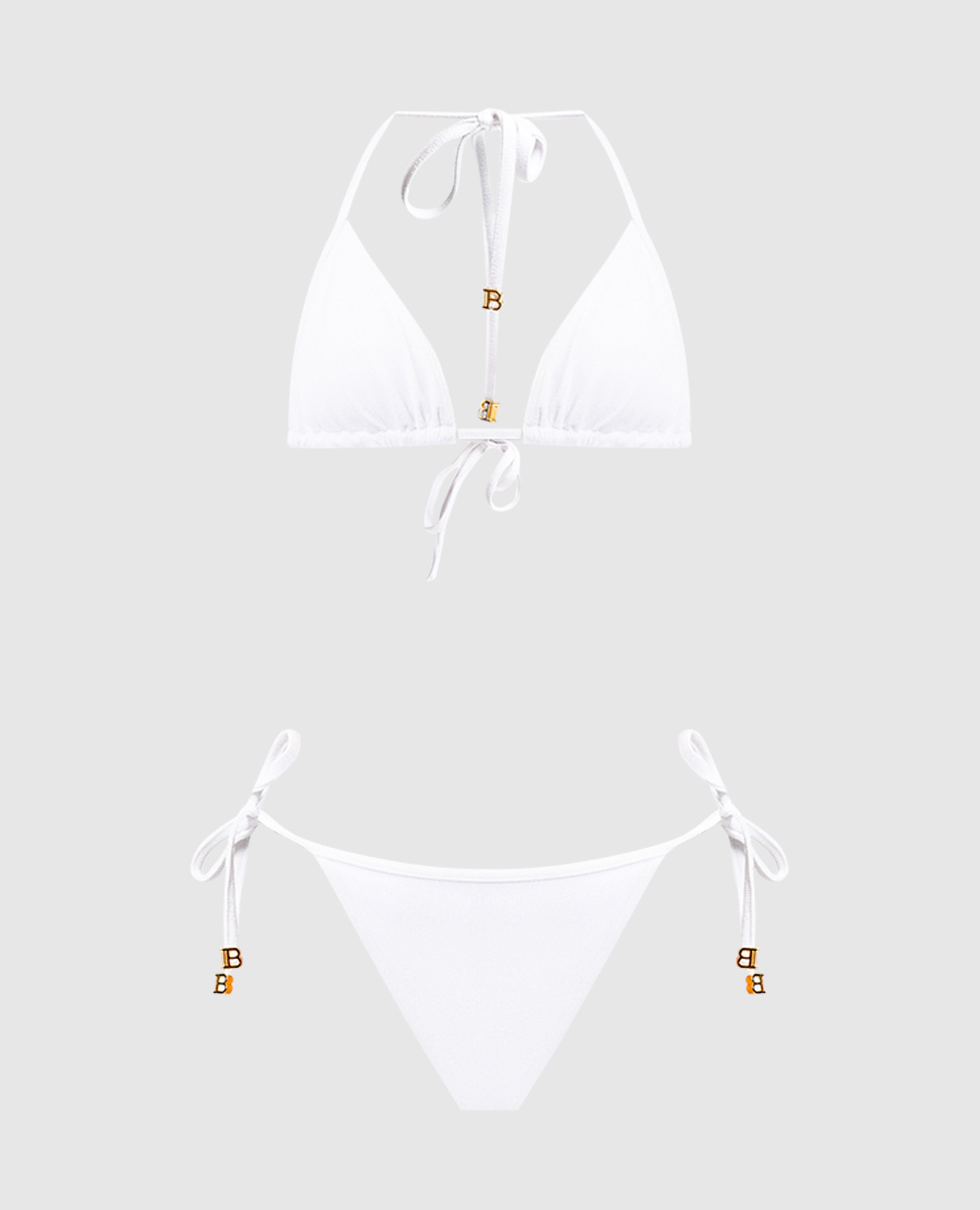 

White swimsuit with logo Balmain