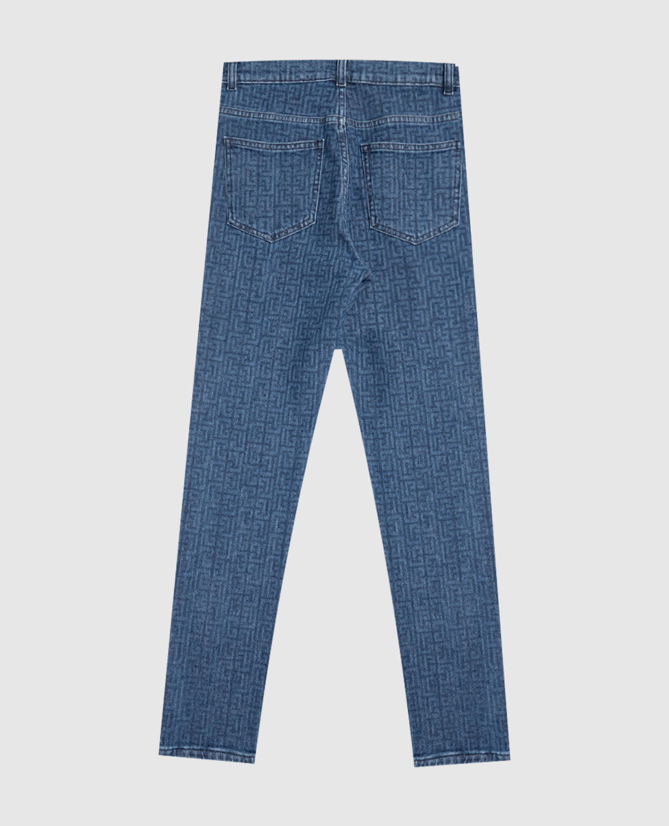 

Children's blue jeans with branded print Balmain