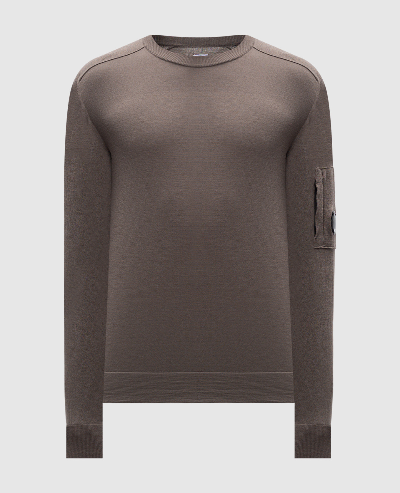 

Gray wool jumper with logo C.P. Company, Grey