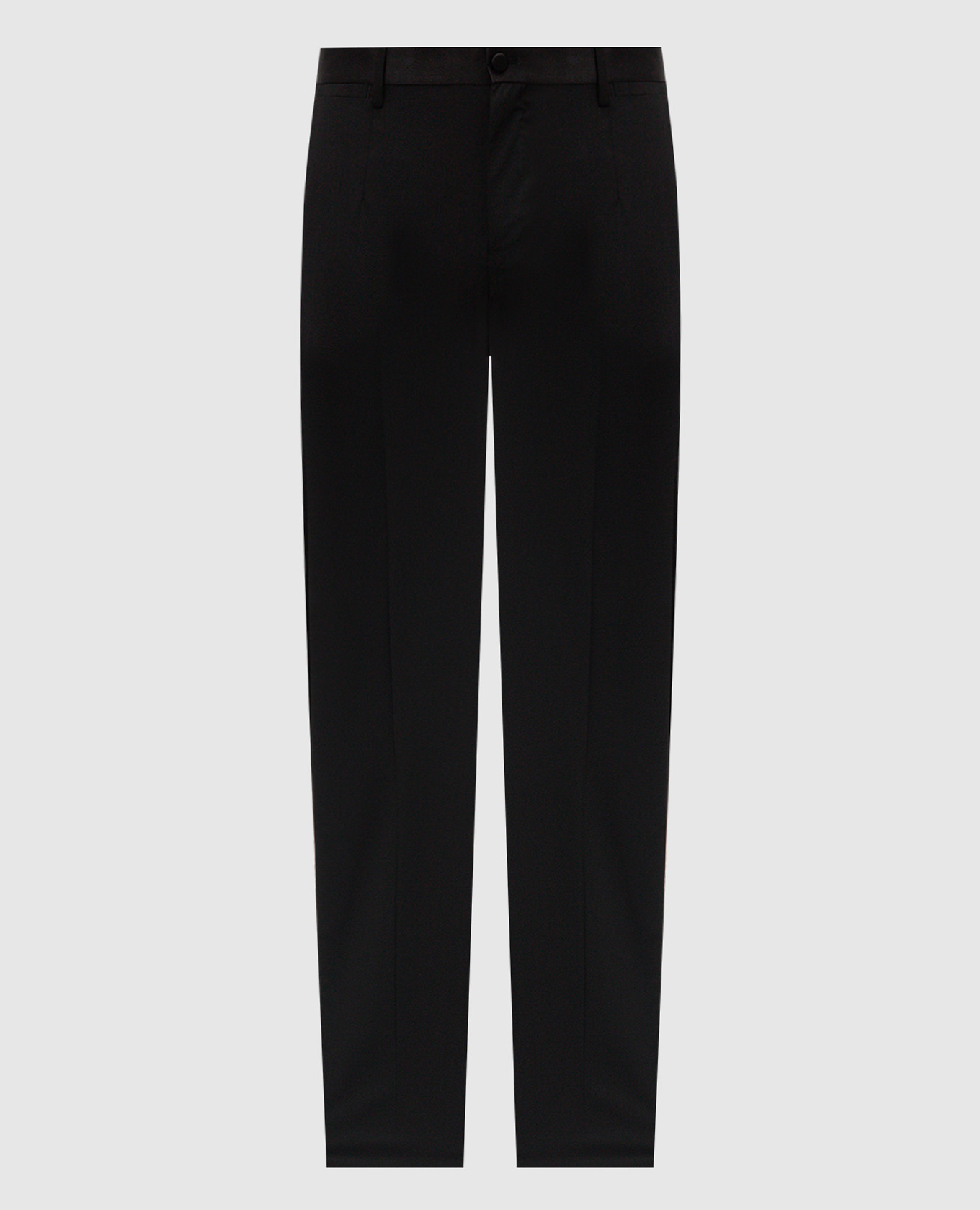 Black pants made of wool and silk Dolce&Gabbana