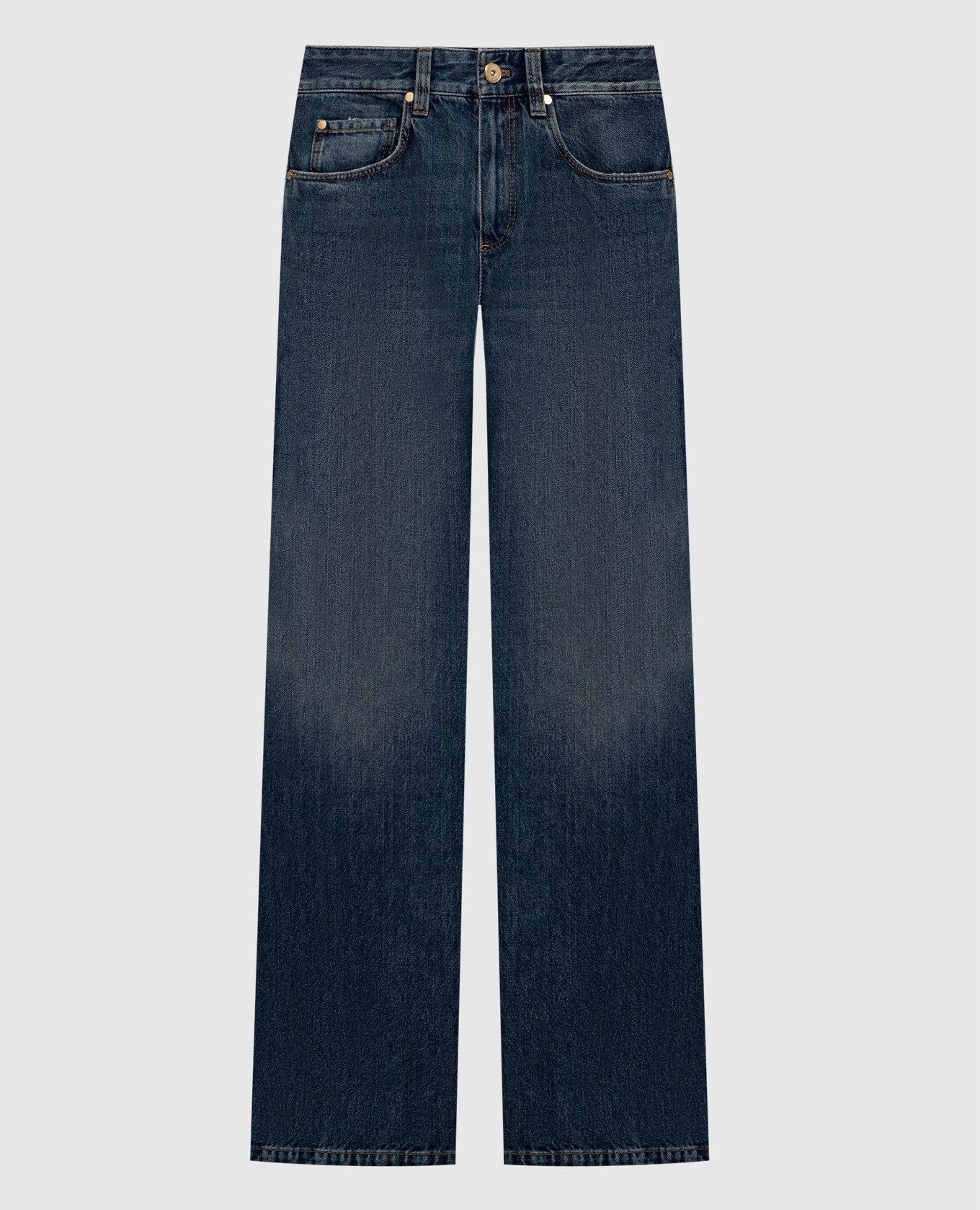 

Blue jeans with a worn effect Brunello Cucinelli
