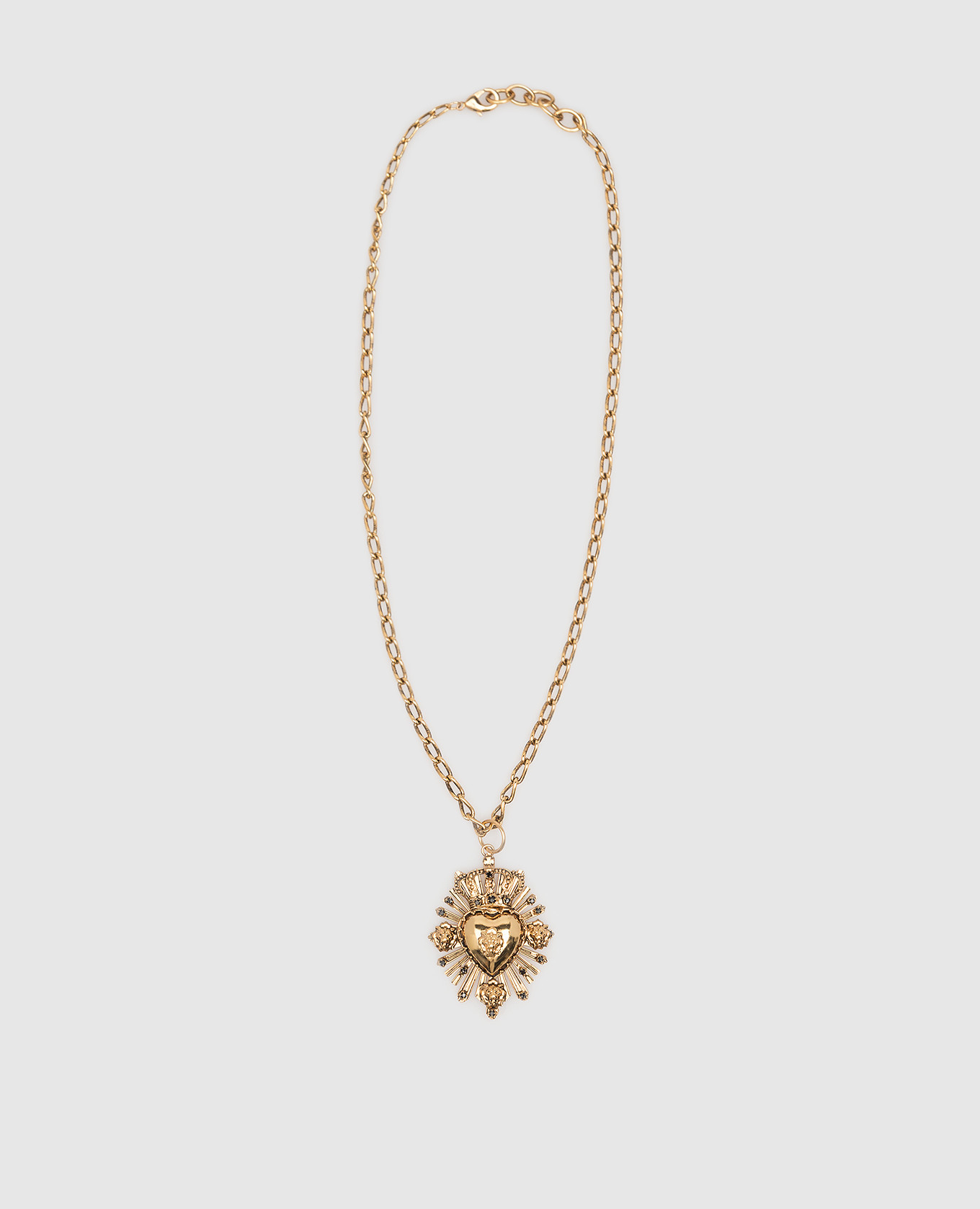 

Gold chain with Cuore pendant with crystals CelesteG, Золотистый