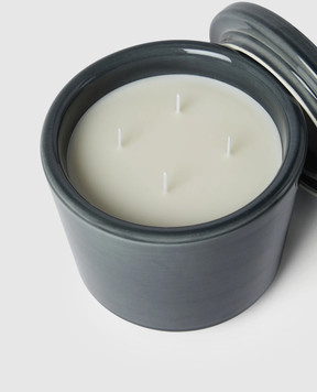 Brunello Cucinelli A candle in a ceramic candle holder with the aroma of white tea MLCAND440