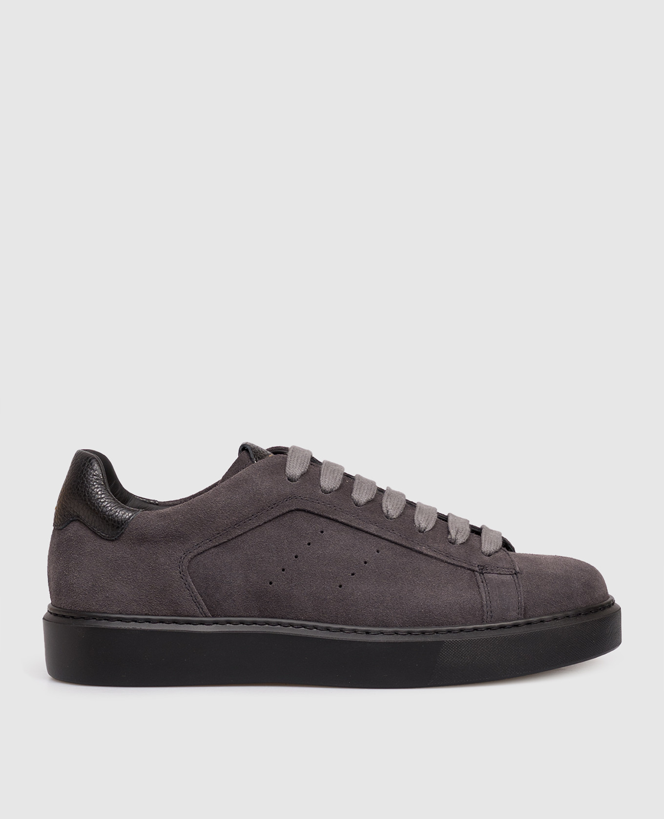 Grey suede sneakers with logo Doucal's