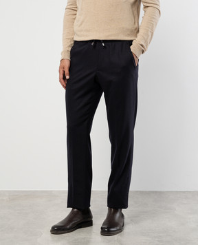 Enrico Mandelli Blue pants made of wool GYMP024442