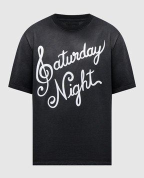 AMIRI Black T-shirt SATURDAY NIGHT AMJYTE1177