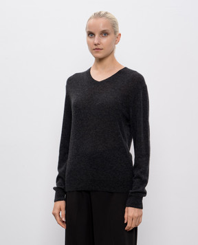 Saint Laurent Gray cashmere and silk pullover 781571Y76LZ
