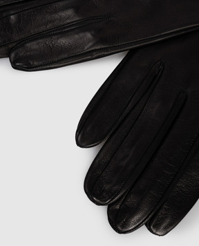Babe Pay Pls Black leather gloves 11519