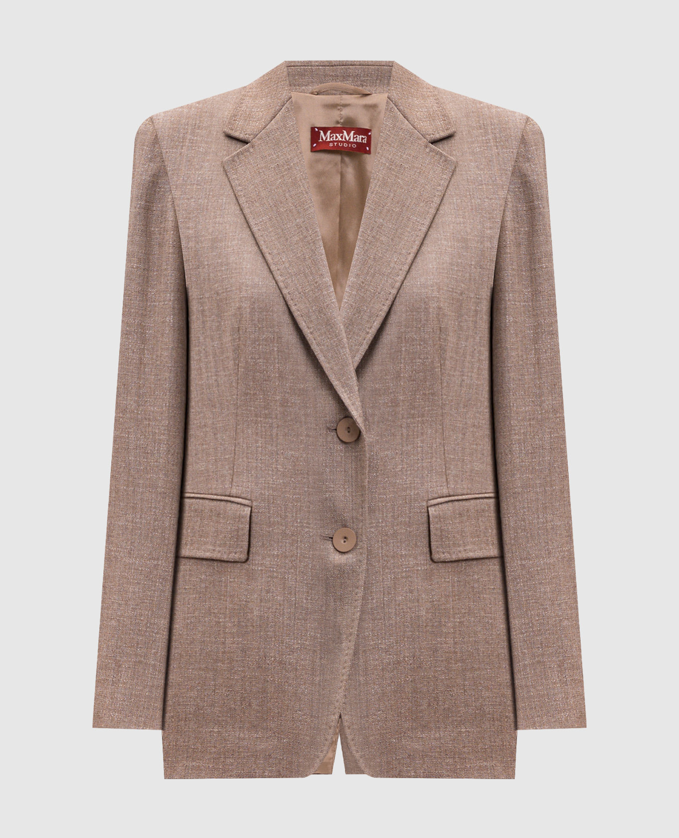 

HODEIDA brown jacket with wool and linen Max Mara