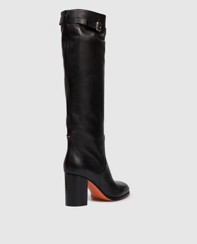 Santoni Black leather boots WSNU71746HI3NDYL