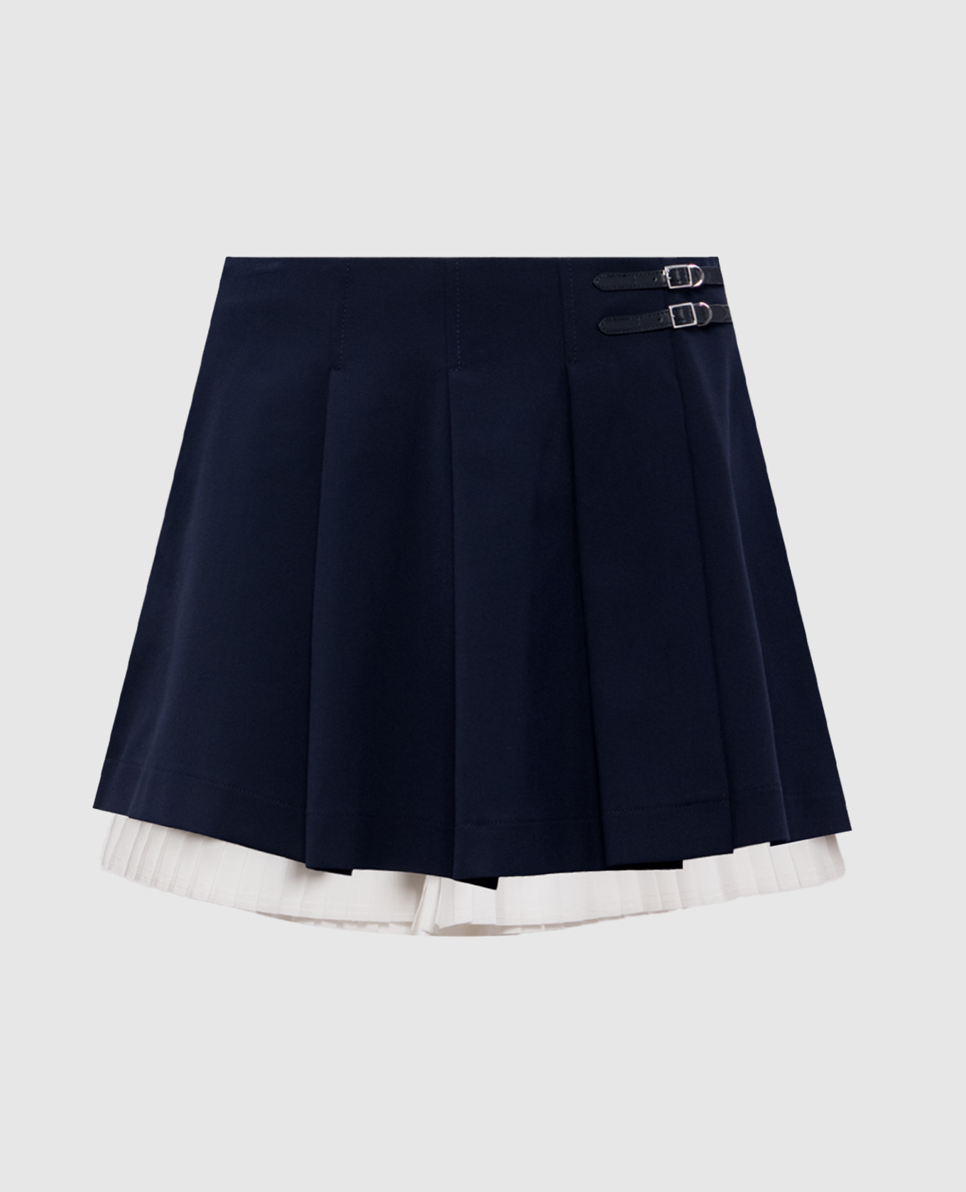 Blue pleated skirt-shorts Suzie Simkhai