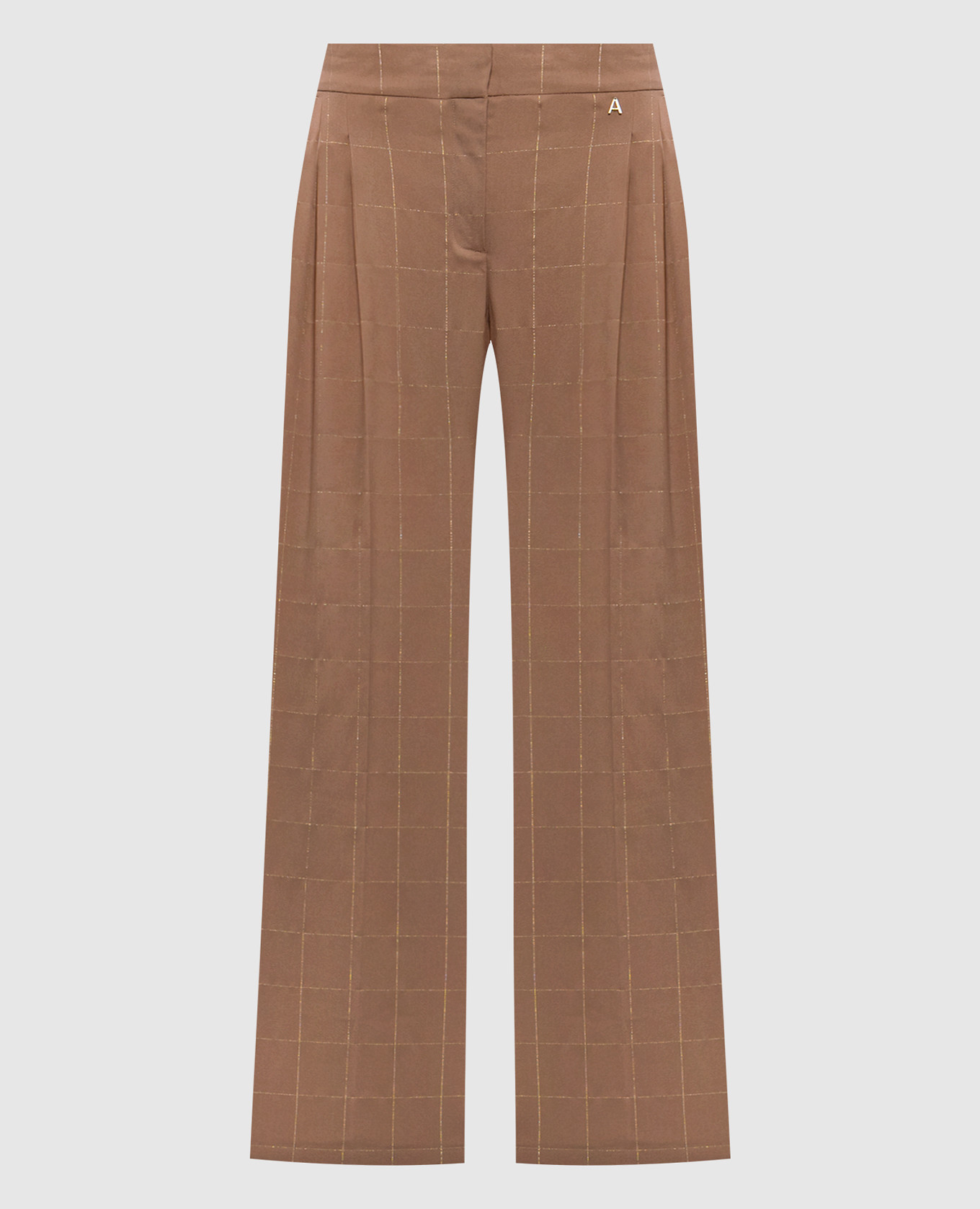 

Beige pants with lurex Twinset Actitude