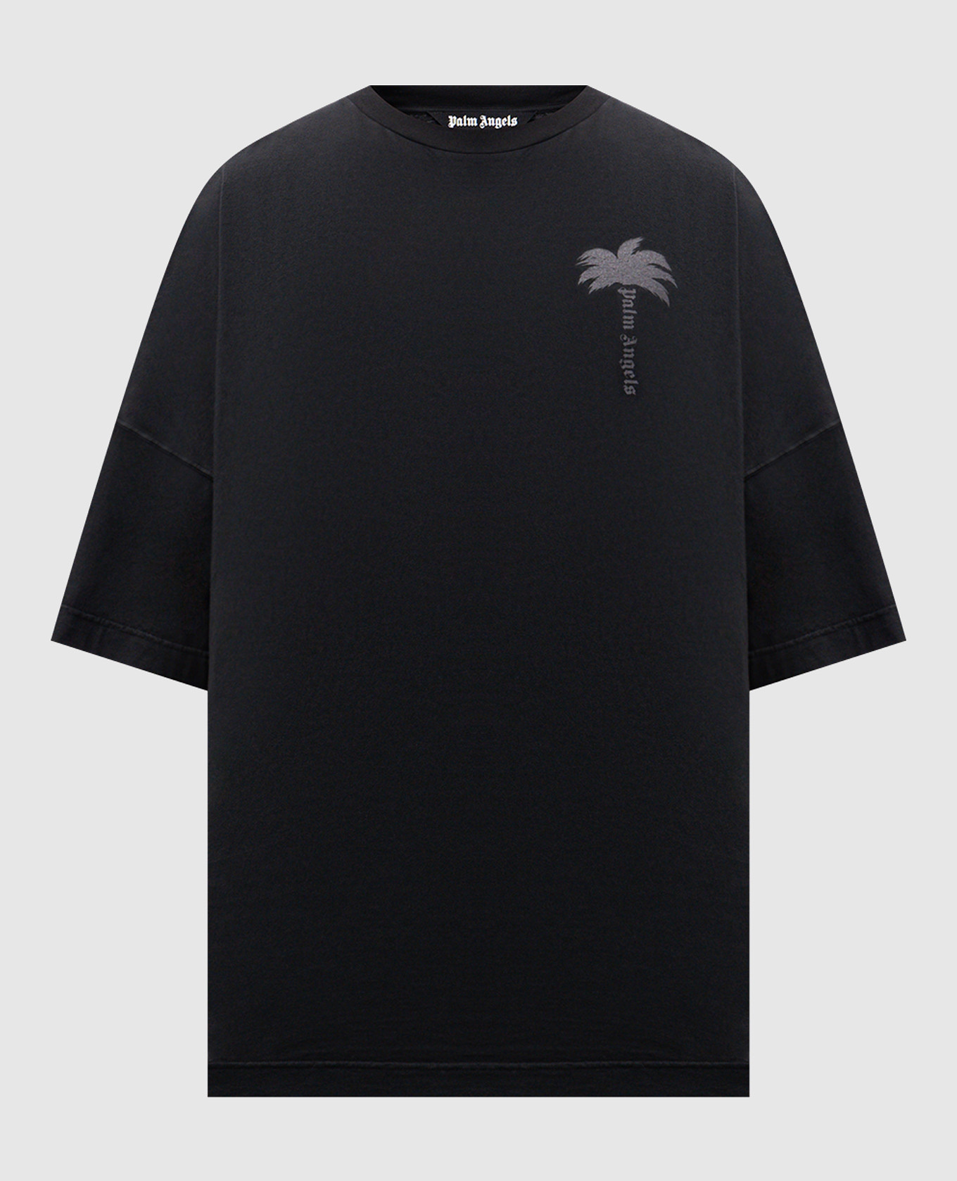 Black T-shirt with logo print Palm Angels