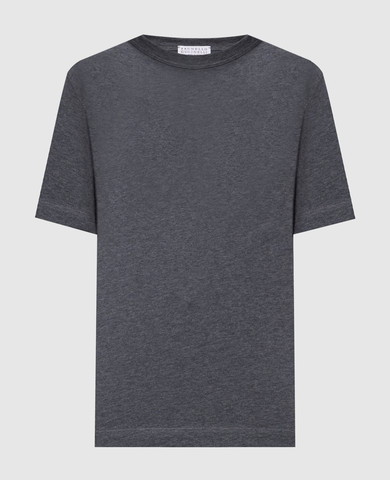 Brunello Cucinelli - Gray T-shirt with chain M0T81BI100