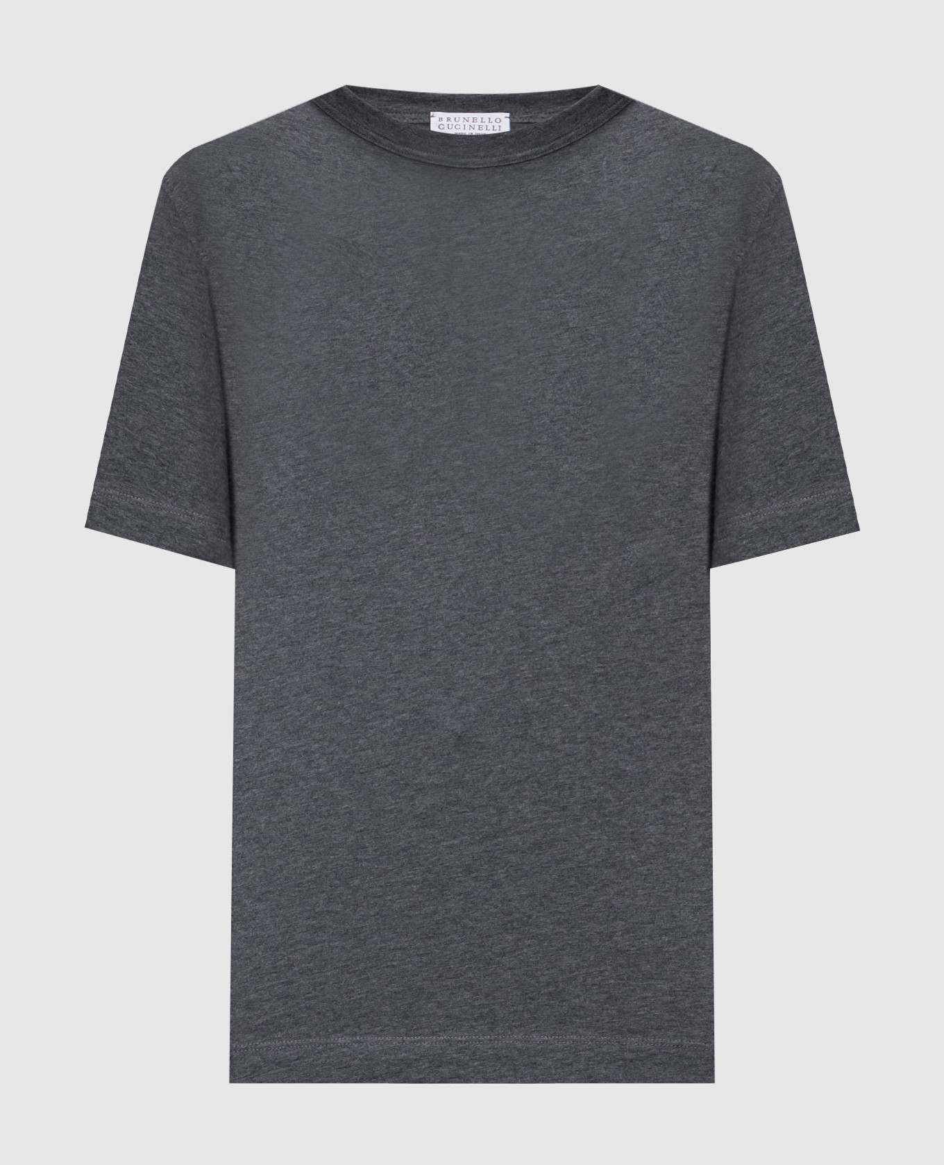 Brunello Cucinelli - Gray T-shirt with chain M0T81BI100