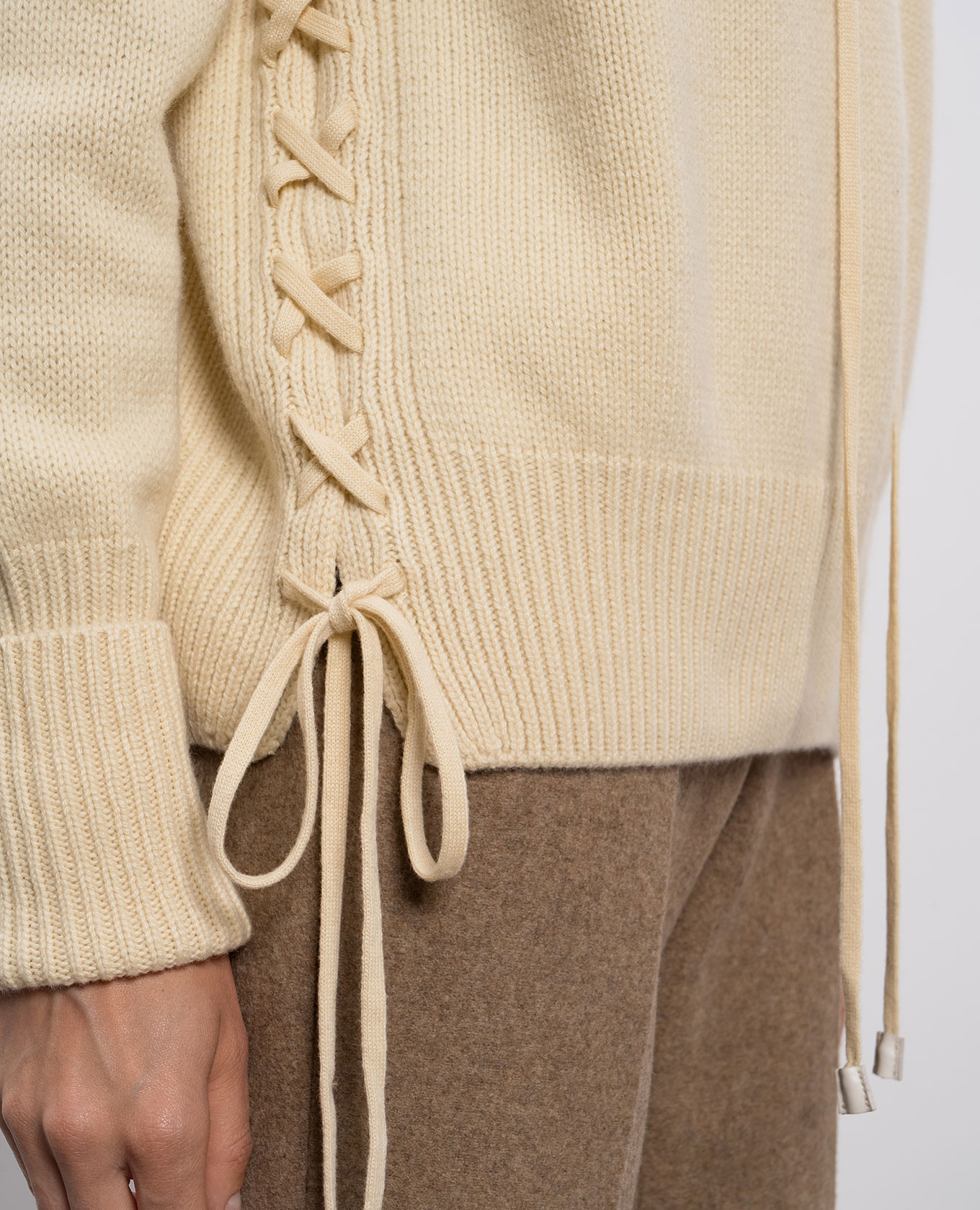 Beige cashmere sweater Ermanno Scervino 5
