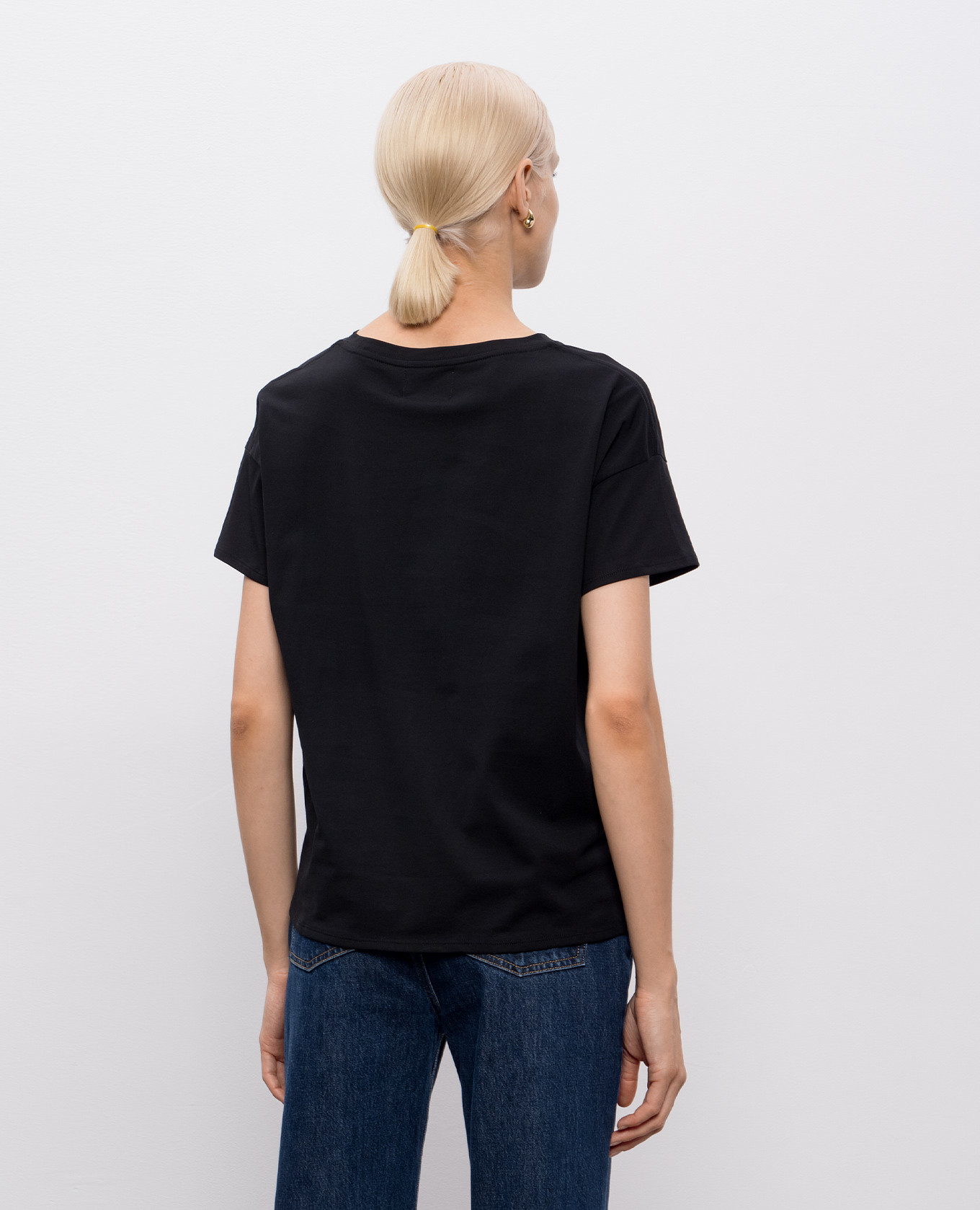 

Black T-shirt BASILUZZO Loulou de Saison