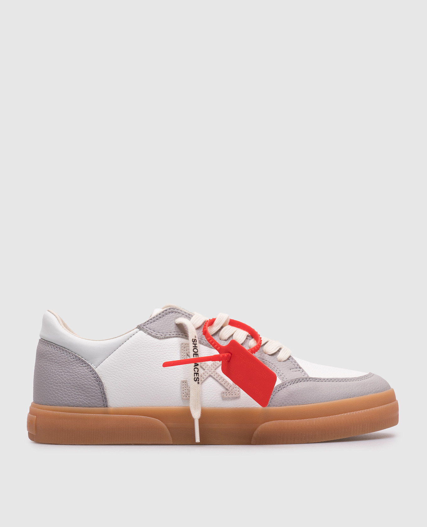 

White leather sneakers NEW VULCANIZED with logo Off-White