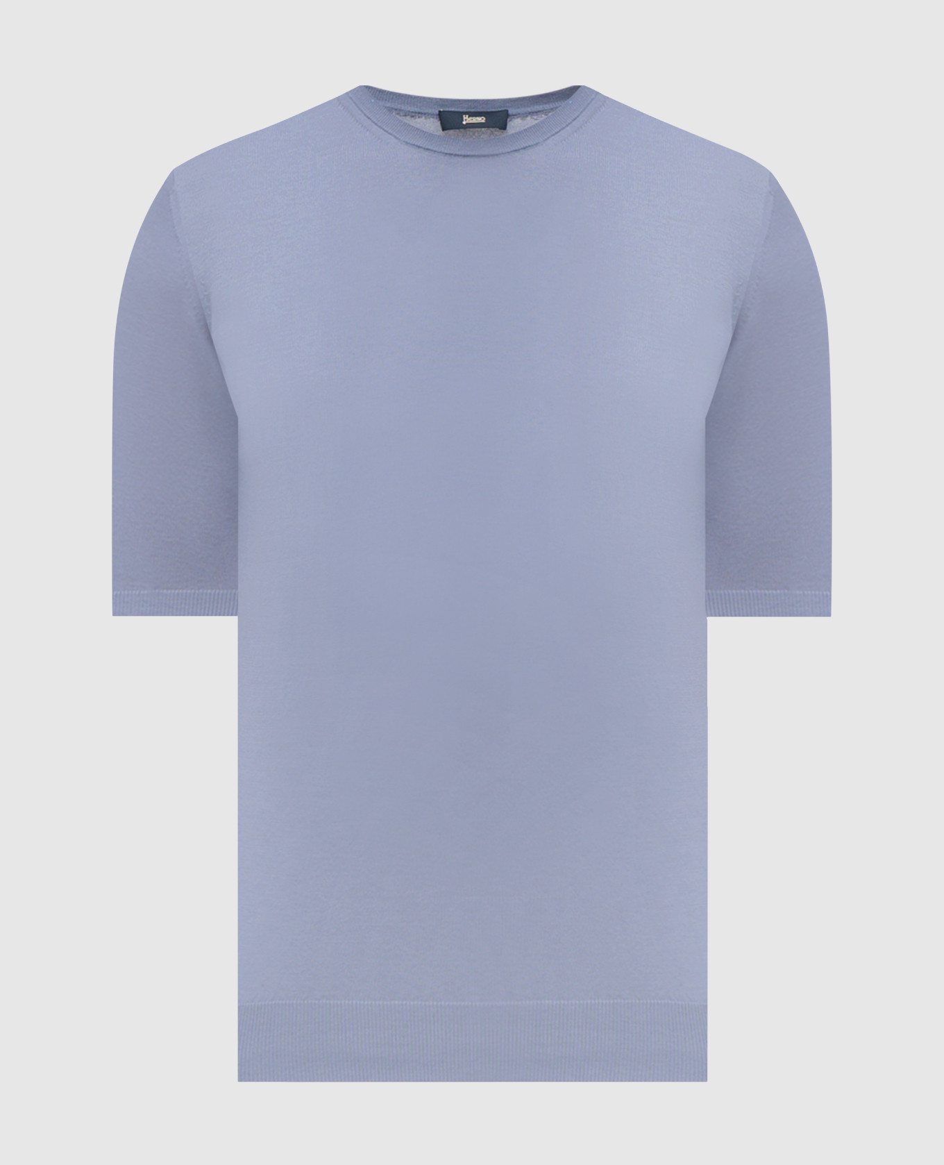 

Blue silk t-shirt Herno