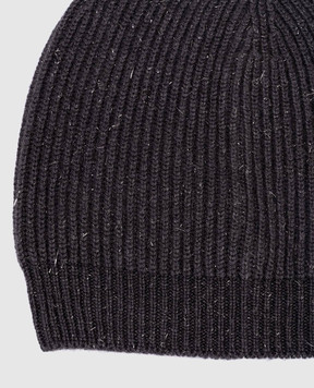 Peserico Gray hat with wool and lurex S36148F0709095