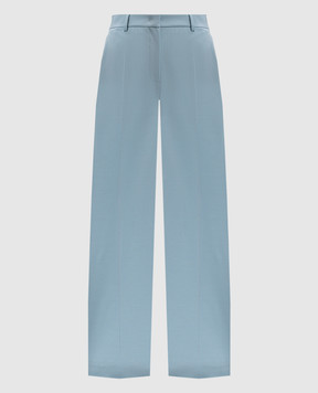 Max Mara Weekend Blue wool pants VISIVO
