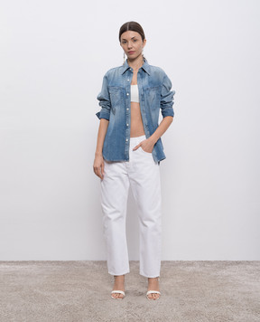 CITIZENS OF HUMANITY Winslow White Boyfriend Jeans with Leather Logo Patch 21821248