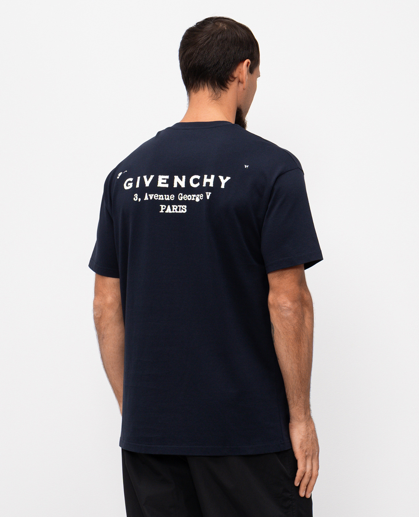 

Blue t-shirt with logo print Givenchy