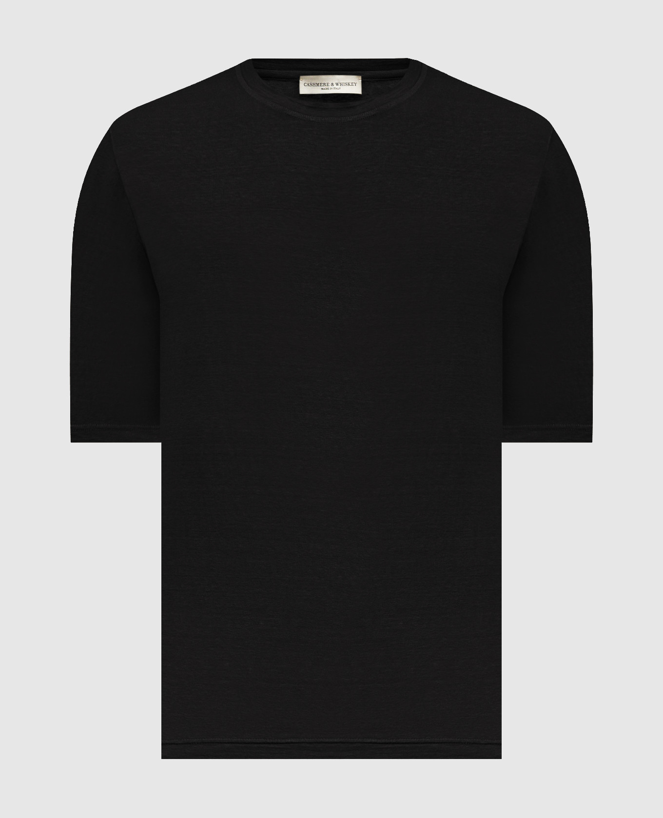 Black linen T-shirt Cashmere&Whiskey