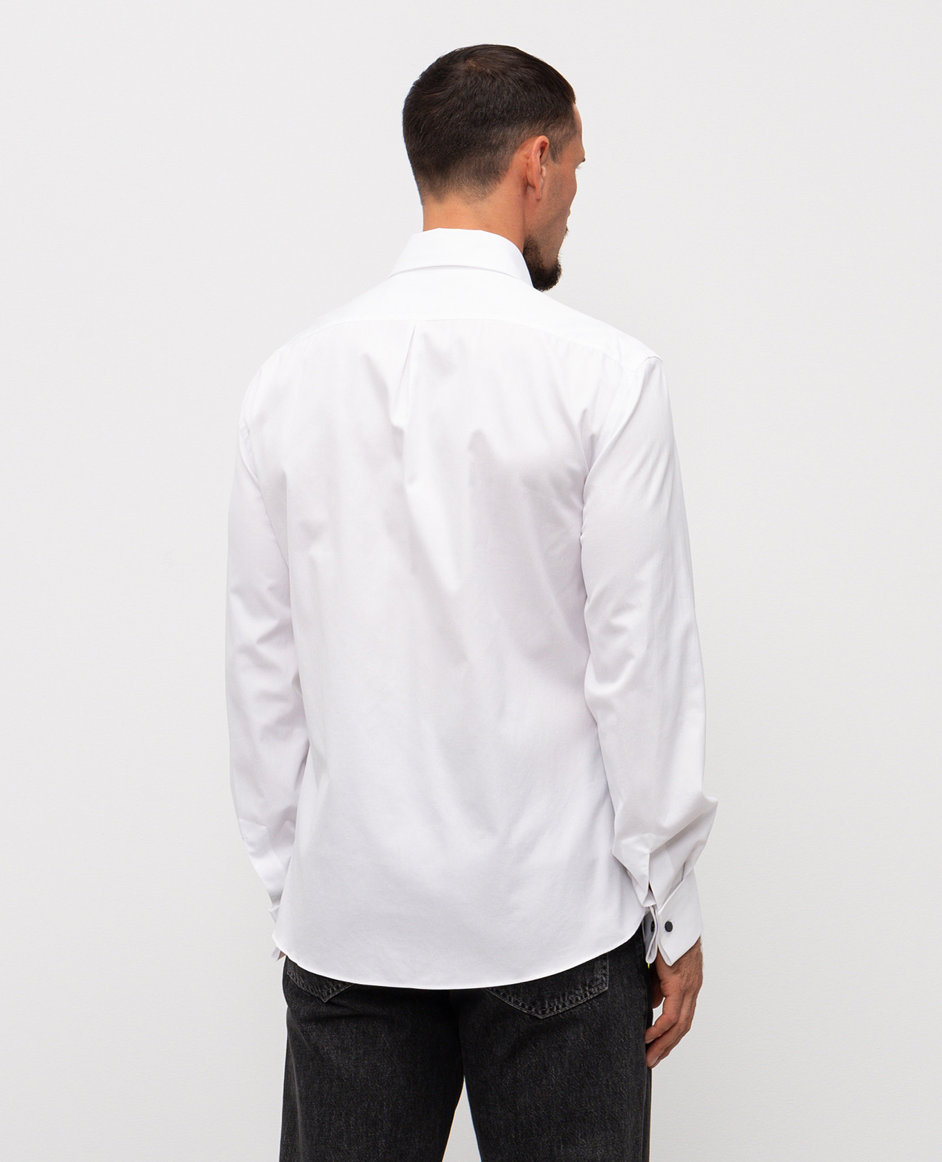 White cotton shirt Brunello Cucinelli 4