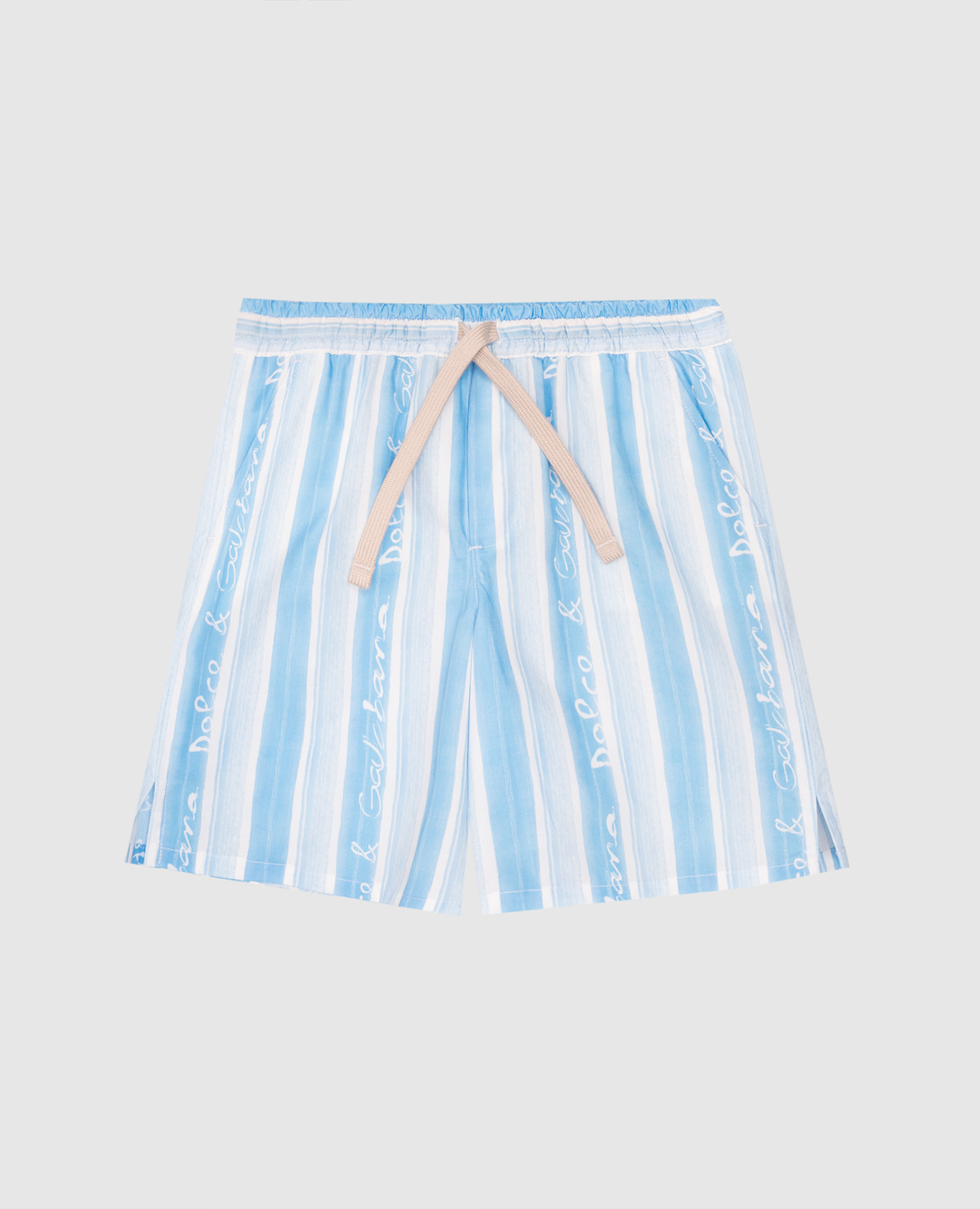 

Children's blue shorts with logo Dolce&Gabbana, Light blue
