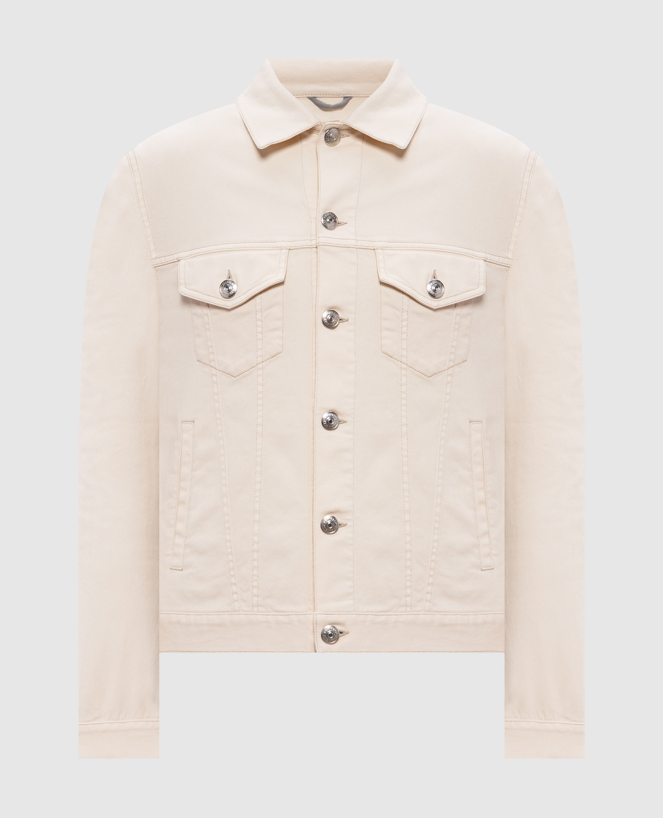 

Beige denim jacket Brunello Cucinelli
