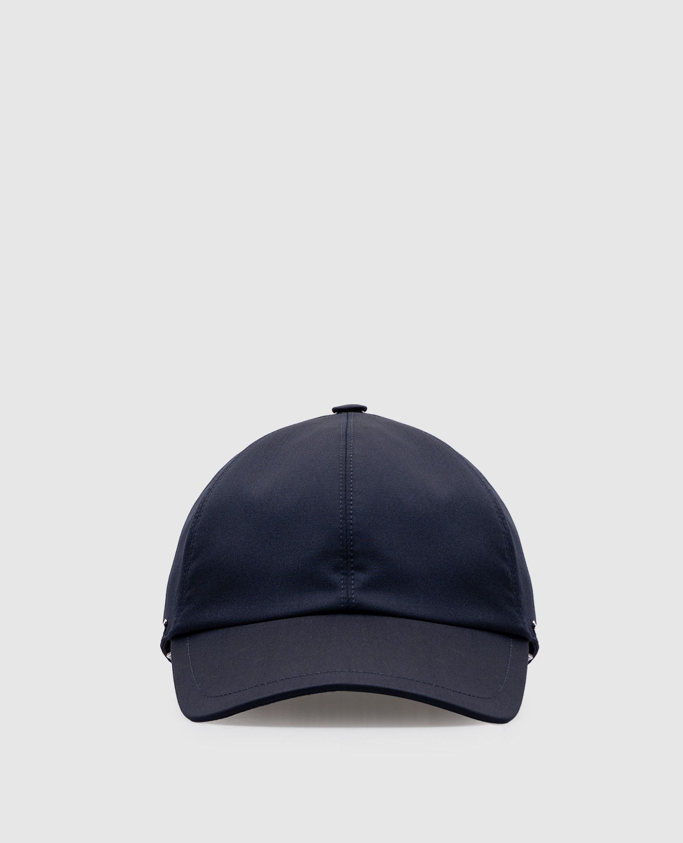 

Blue wool cap with logo Enrico Mandelli
