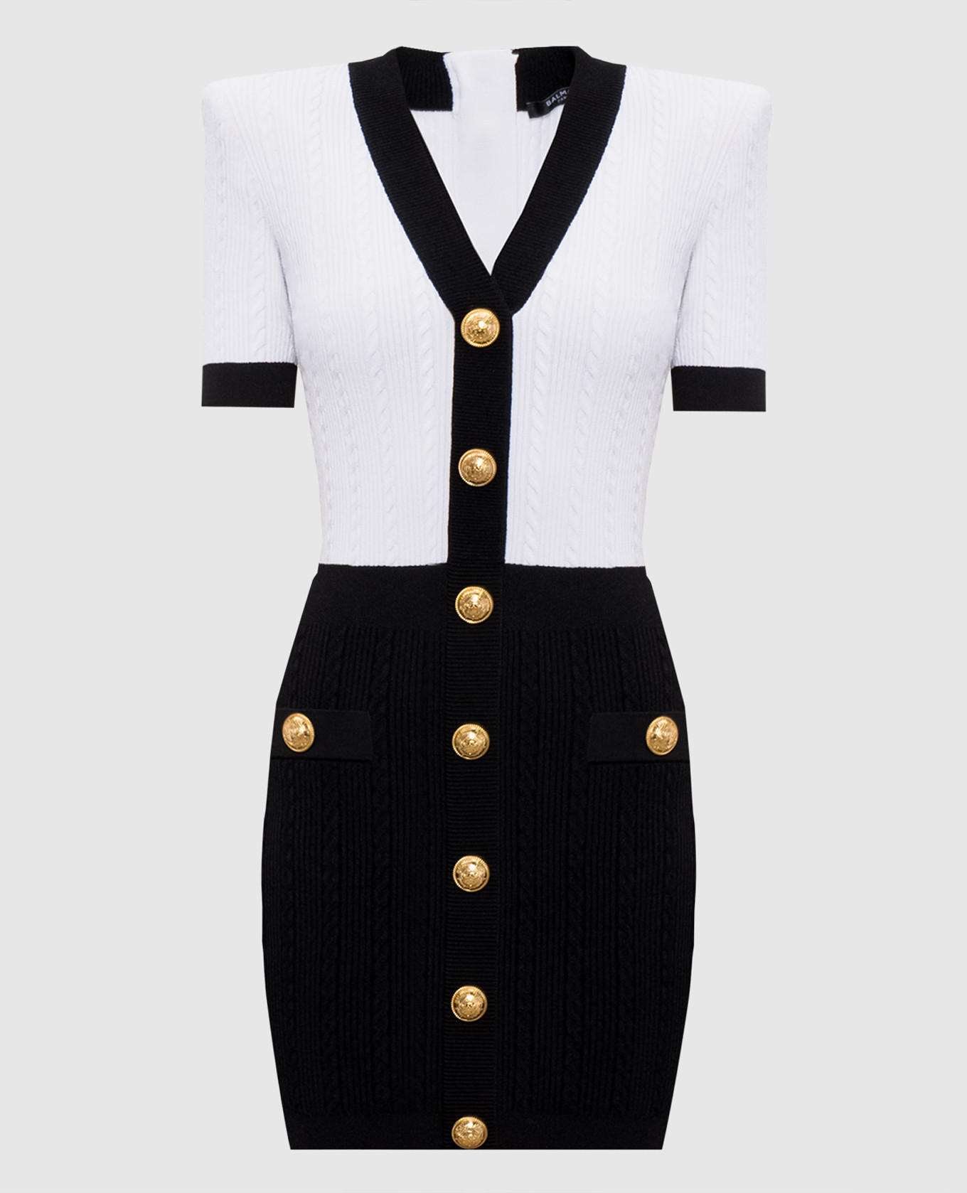 Mini dress with branded rivets Balmain
