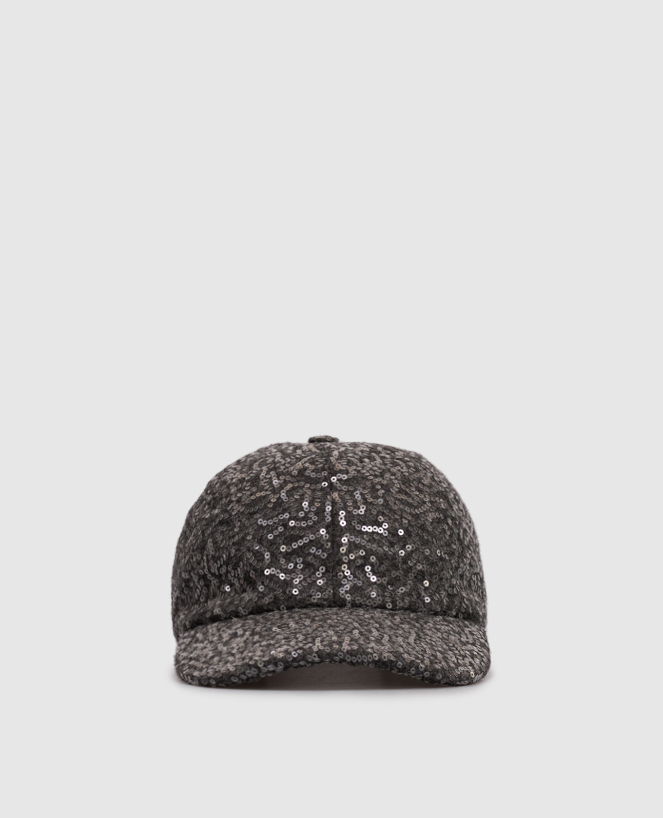 Gray cap with sequins Peserico