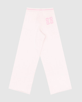 Givenchy Children's pink double-sided logo sweatpants H30404612