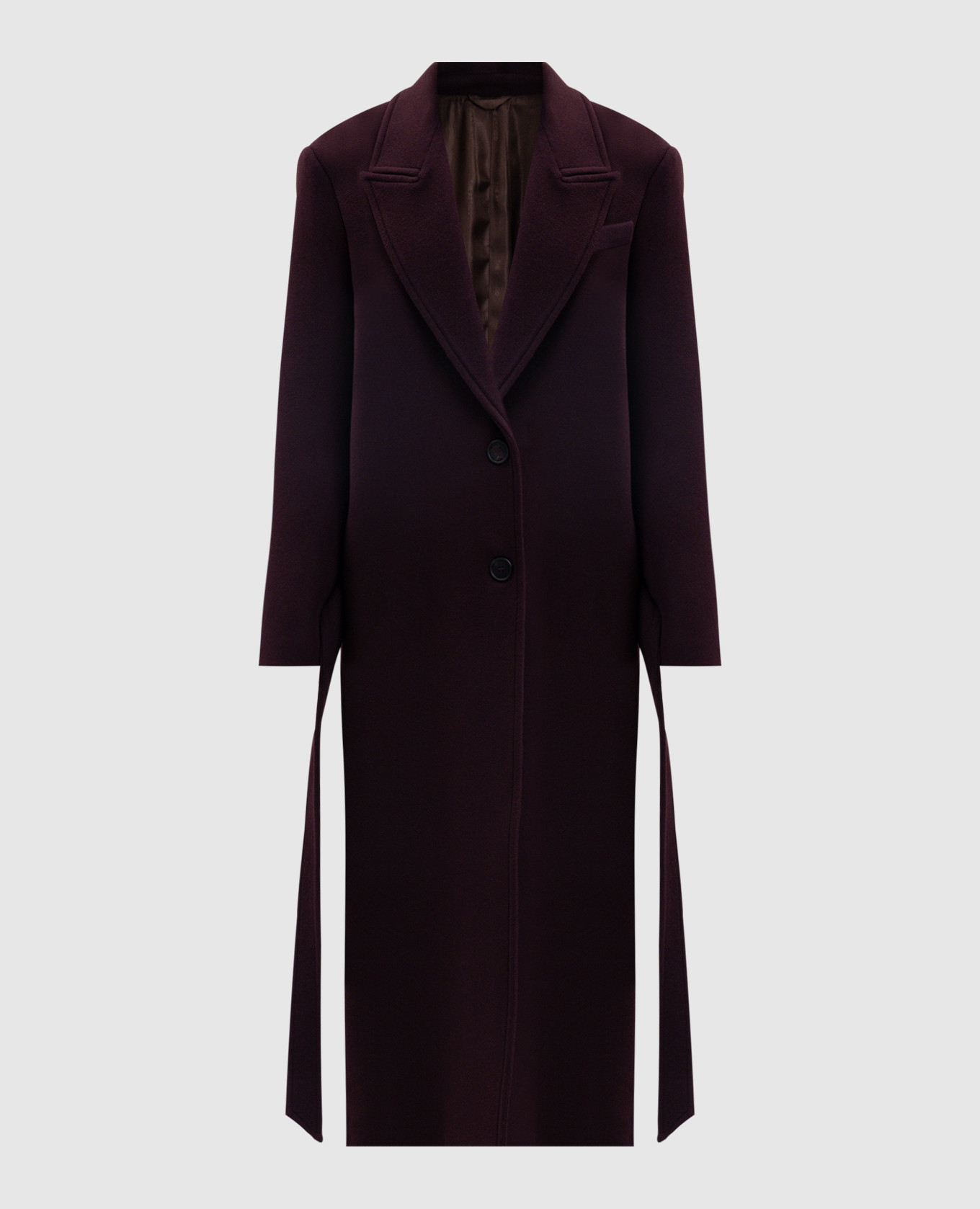 コート THE ATTICO OUTERWEAR (WCC00084WWV058AA) The Attico - Brown coat with logo 251WCC00084WWV058AA - shop