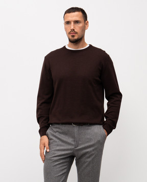 Cashmere&Whiskey Brown wool jumper 92392