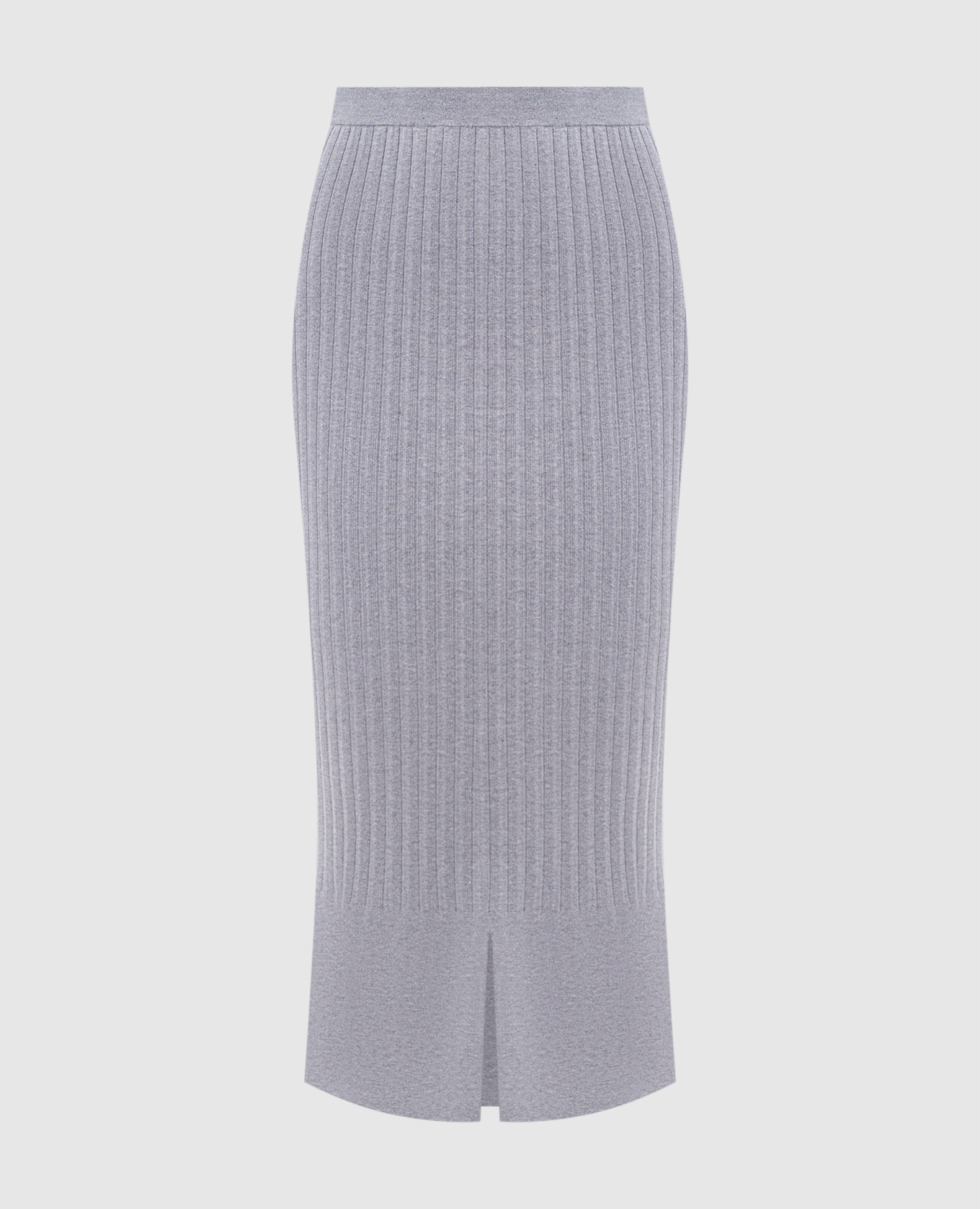 Gray ribbed midi skirt Twinset