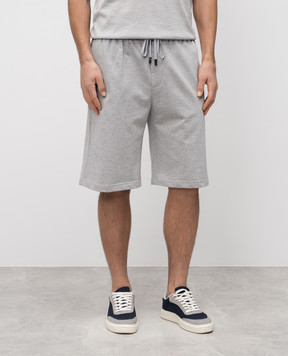 Peserico Grey shorts with logo R54169J00N00074