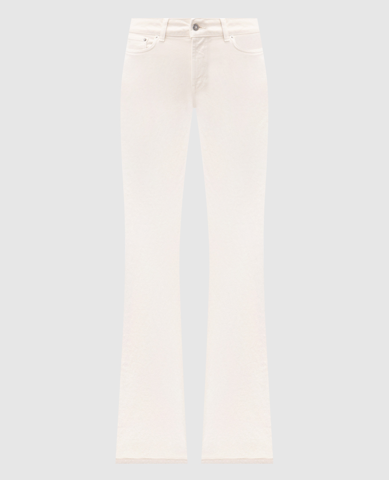 

Beige flared jeans with logo Dondup