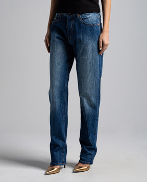 Versace Jeans Couture Blue jeans with logo patch 76HAB5B0DW009M31