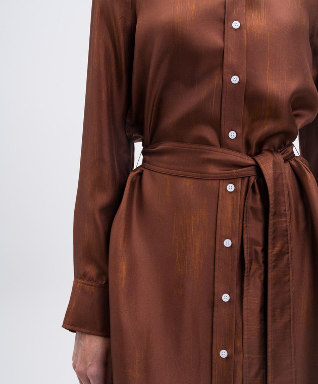 PROENZA SCHOULER - Amaya brown silk shirt dress R2533035BSP178 - shop with European delivery at Symbol PROENZA SCHOULER - Amaya brown silk shirt dress R2533035BSP178 - shop with European delivery at Symbol